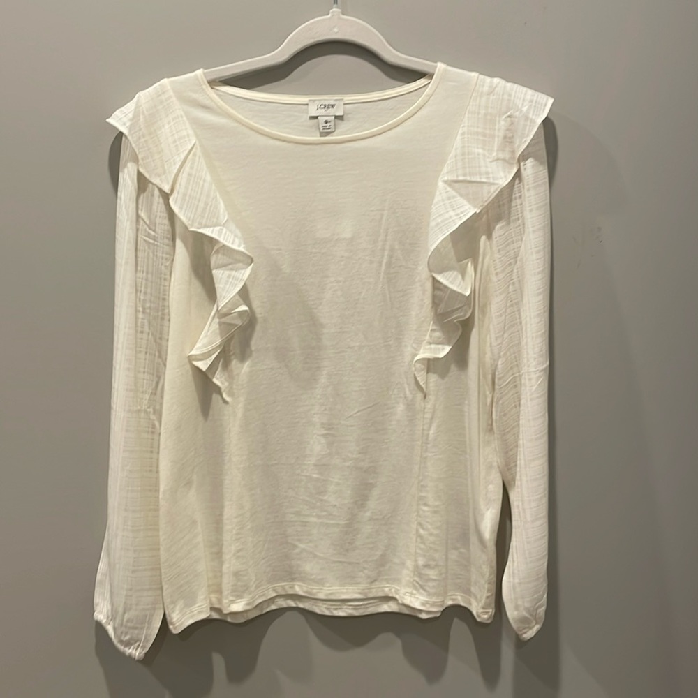 J. Crew Blouse NWT Cream